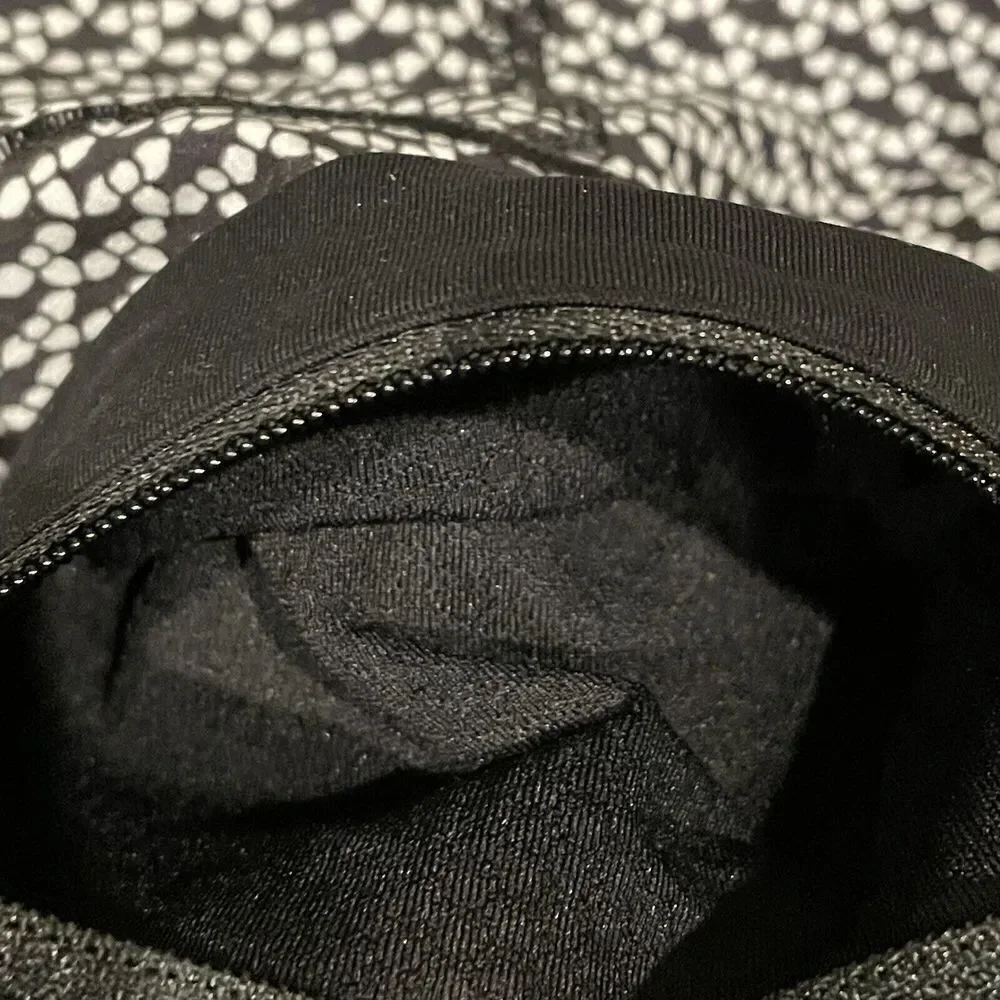Lululemon Real Quick Perforated Shorts Monochromatic Black White Running Size 4